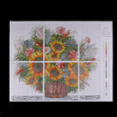 Stamped Cross Stitch Kits Patterns Embroidery Kit - Sunflower, 11 Counted