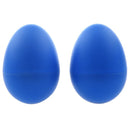 1 Pair Plastic Percussion Musical Egg Maracas Shakers blue D9R4
