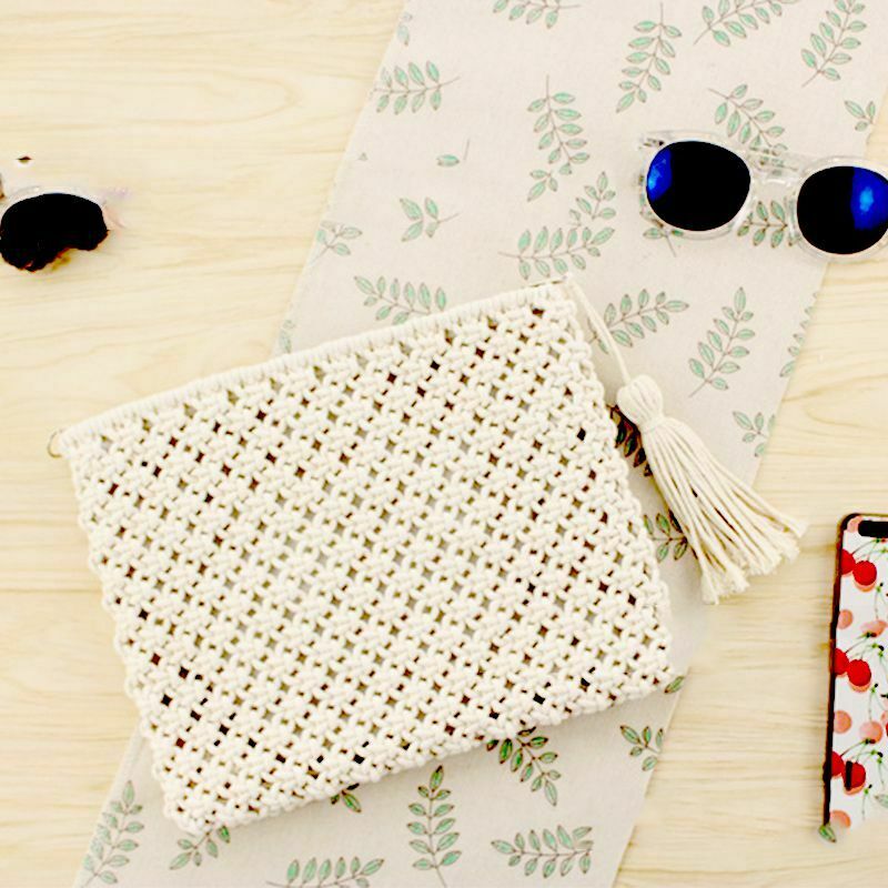 Cotton Rope Fringed Handmade Cotton Bags Bales The Only Shoulders Beach Bag X9U6
