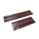4pcs Wood Grain Car Door Sill Anti Kick Stickers PVC Door Decals (Red)