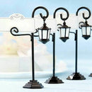 5 PCS Streetlight Shape Wedding Party Reception Place Card Holder Number Na C2J9
