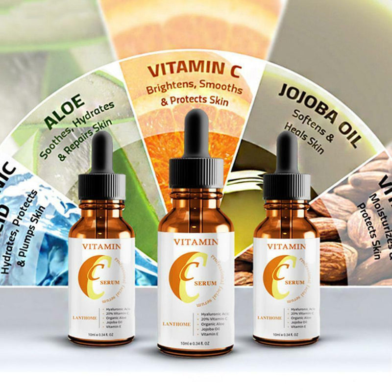 Advanced Vitamin-C Serum Hyaluronic Acid, Aloe Vera, Argan Oil & Vitamin Z0Z4