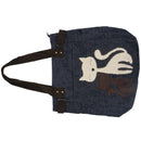 Women's messenger handbag canvas bag with cute cat small shopping shoulder