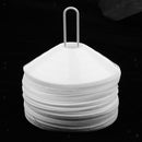 50 Pieces Sport Soccer Mini Disc Cones Football Agility Training Aids White