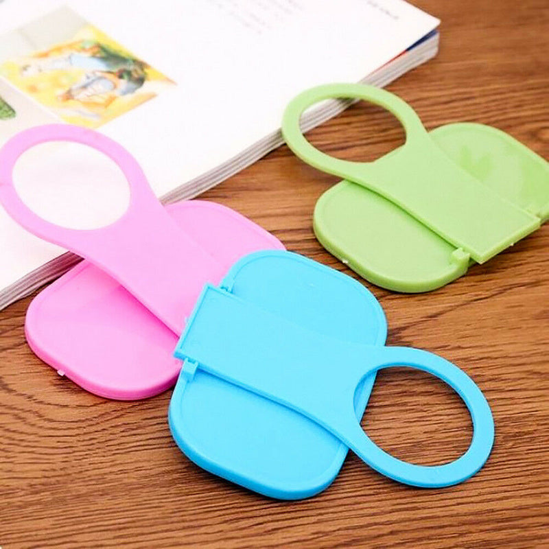 2PCS Foldable Cell Phone Charging Rack Holder Wall Charger Adapter Hanger Shelf