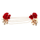Wedding Bridal Rose Flower Barrette Hair Pins Clips Bridesmaid Side Comb