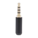 3x 3.5mm 4 Pole Male Repair Headphone Jack Plug Metal Soldering
