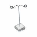 10 PCs Crystal Pedestal Metal Earring Stand Holder Jewelry Display