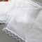 5pcs Lady Cotton Handkerchiefs Lace Trim White Hanky Kerchief  Square