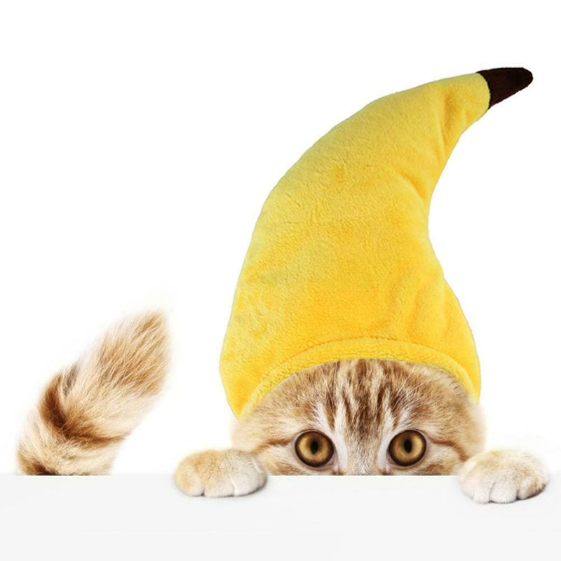 Banana Shape Pet Hat Adjustable Headgear Dog Cat Party Funny Headwear Props