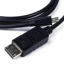 Mini Display Port DP to DisplayPort DP 1.2 Cable Male to Male 1.8m, Black J5A4