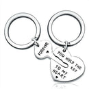 2X You Hold The Key To My Heart Forever Keychain Keyring Couple Lover Gift Del