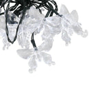 Solar Light Wreath, 5 meters solar LED light string 20 butterfly decorative