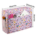 Household Quilted Sewing Machine Dust Cover with Pockets Carrying Storage Bag