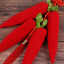 Car Pendant Bamboo Charcoal Air Purifying Bag Chinese Knot Red Pepper DecorSA3C