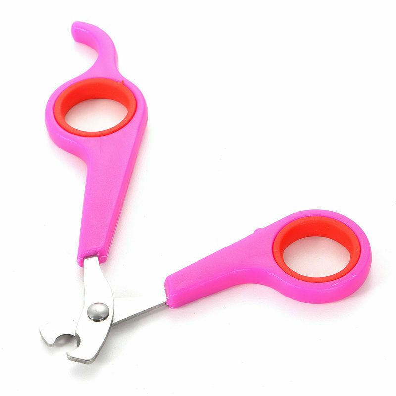 Nail Scissors Pliers Small Pets Dog Cat Claw Grooming pink