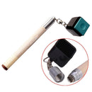 2in1 Pocket Chalk Holder Prep Stick Billiard Snooker Pool Cue Tip PrickerBX