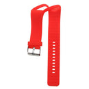 2x Silicone Wrist Band Watch Strap Holder Buckle For Polar A360 Red + White