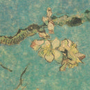 Beautiful Apricot Flowers Retro Kraft Paper Adornment Poster Cafe Wall StickerM&