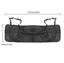 Car Seat Back Multi-Pocket Black Travel Storage Bag Organizer Hanging Black