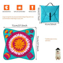 Folding Bite Resistant Flower Educational Mat Dog Foraging Training Blanket