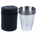 5 pcs/set Stainless Steel Cup Mug Drinking Coffee Tea Tumbler Camping Trave V3V2