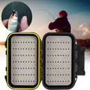 Waterproof Fishing Lure Bait Box Portable Trout Flies Storage Case Containe K7N7