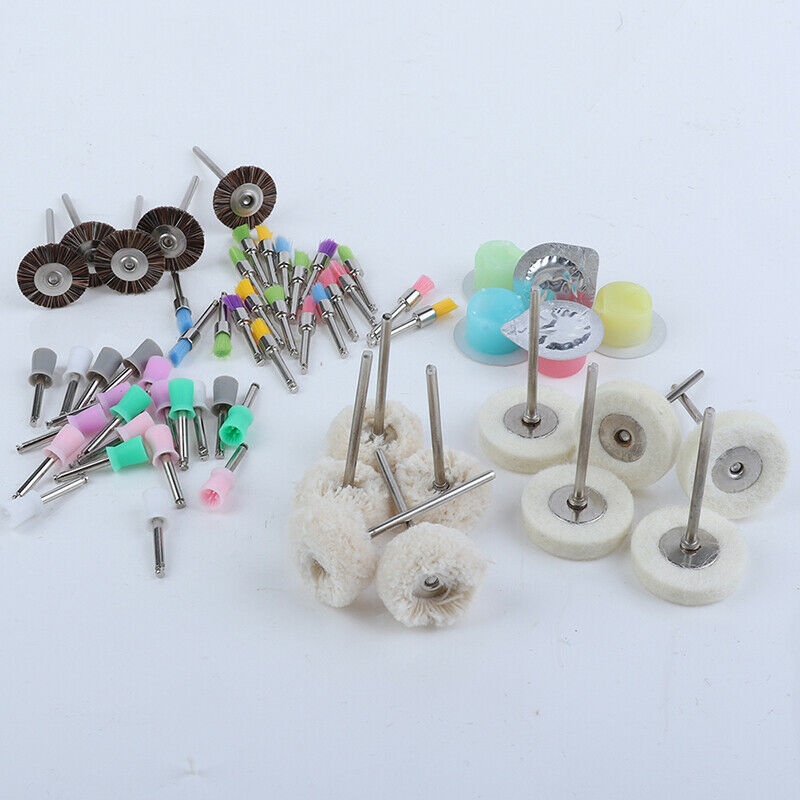 Dental Tooth Polishing Paste Bristle Wool Wheel Prophy Brush Cup Polishing Kit3C