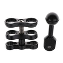 Scuba Diving Underwater Camera Ball Joint Arm Extension Connector Adapter