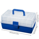 Waterproof Multi Layer Fishing Tackle Box Fly Fishing Storage Case Portable