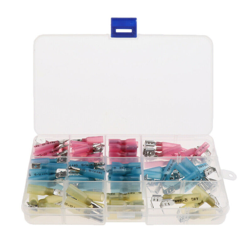 100 PCS HEAT SHRINK CABLE TUBING TUBE SLEEVING SLEEVE WRAP