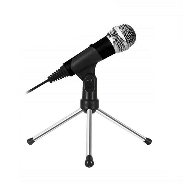 Mini Cardioid Karaoke Microphone with Stand for Pc Karaoke, Youtube, Gaming