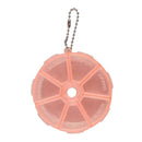 Portable 7 Day Weekly Round Drug Pill Box Medicine Splitters (Watermelon)