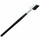 Women Double-sides Brow Comb Eyebrow Brush Wood Holder Make-up Cosmetic Mak V3V2