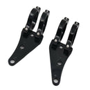 2Pcs Black Headlight Head Lamp Brackets Clamps For Cruisers Motorcycle
