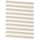 Pack of 10pcs  Cattle Bone Guitar Saddles DIY Unslotted Blank Uncut