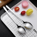 2 In 1 Spoon Fork Long Handle Spoon Fork Outdoor Camping Cutlery H Portable L8I9