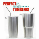 Drinking Straws Reusable Stainless Steel Straws Set of 5, 2pcs 10.5 inch Be V2Q1
