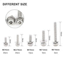 160 pcs M2 M2.5 M3 M4 M5 304 Stainless Steel Pan Head Screws Nuts Assortmen I8L9