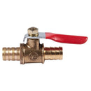 Full pass 10 mm diameter trousers Tail Pipe Red lever handle ball valve R2F2