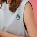 Cartoon Cute Potted Plant Brooch Badge Unisex Shirt Enamel Pins (Style 1)  A