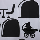 1 Pc Black Mouse Staircase Stickers 25 x 55cm Funny Mouses Plane Cartoon Wa R2A2