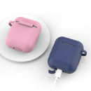 Anti-shock Earphone Case Cover Protection Waterproof For Airpods White Silicone