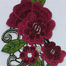 New polyester water soluble embroidery color collar flower lace