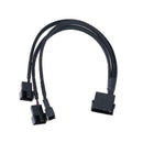 4pin IDE Molex to 3-Port 3Pin/4Pin Cooler Cooling Fan Splitter Power Cable