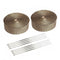2x Exhaust Manifolds Titanium Heat Wrap Tape Thermal Automobile Refitting+straps