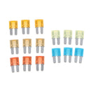5 Set of 15 Pieces UNiversal Car Audio Micro 2 Blade ATR Fuse 5A 7.5A 10A 15A