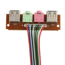 I/0 Audio Output Input Dual USB Front Panel Board Cable for Computer Case A