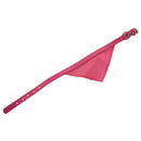 Pink leather collar Bandana adjustable scarf for dog cat pet S
