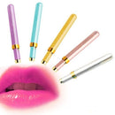 4pcs Portable Retractable Lip Brush Makeup Cosmetic Lipstick Brush for Travel JR